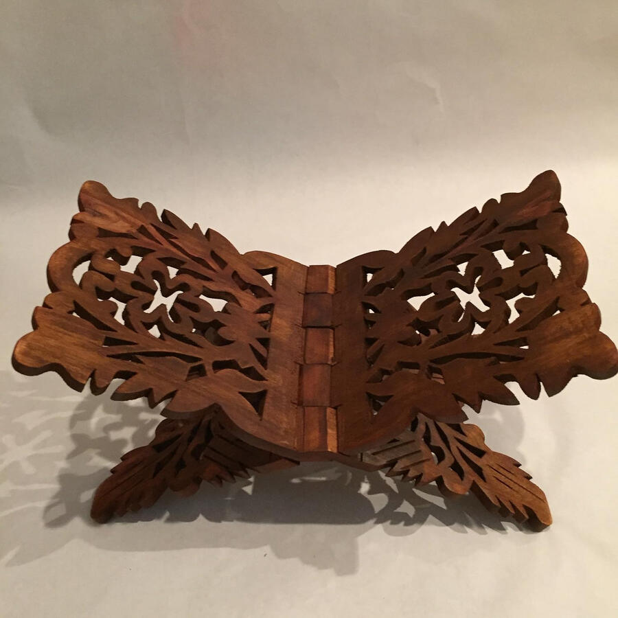 Carved Rehal Wooden Quran Holder